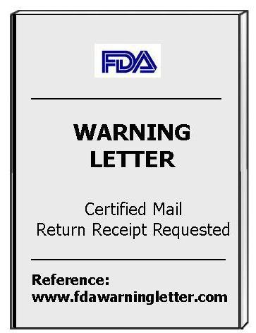 procedures Examples of warning letters and FDA inspectional observations Agilent