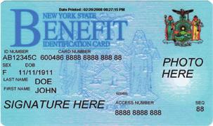 Card To Get Food Stamp and/or