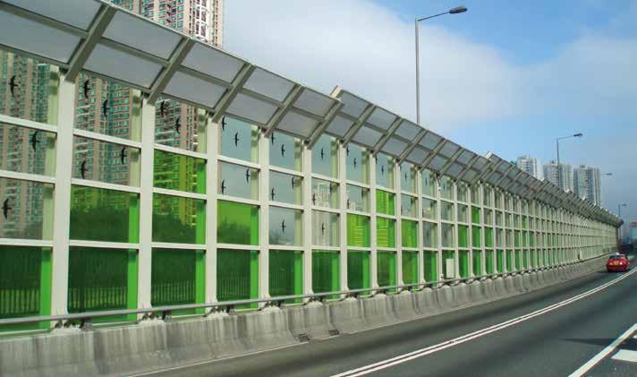 CRYLON Sound Barrier Wall (SBW)* 15 18 20 25 Clear 90% 2050 x 3050 Blue 115 44% 2050 x 3050 Blue 120 50% 2050 x 3050 Green 110 83% 2050 x 3050 CHARACTERISTICS Excellent noise reduction High