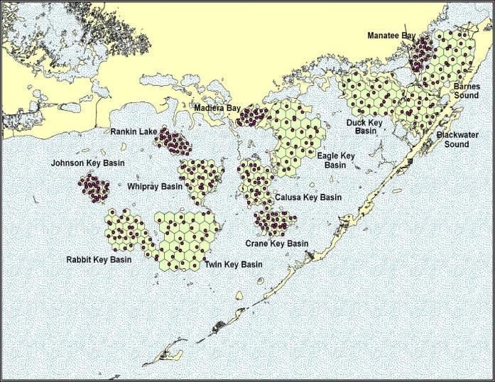 NPS Everglades National Park Fisheries Habitat Monitoring of Florida Bay Objectives: to understand relationships among salinity, water quality and SAV distribution and