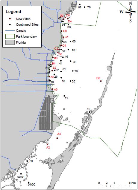 NPS Everglades National Park Biscayne Bay Salinity, SAV, Higher Trophic Level Monitoring CERP-RECOVER Program (Monitoring and Assessment Plan) Southern Coastal Systems IBBEAM, DERM Measures: