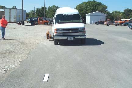 Figure 6. Lazer Lux Van Handheld Units. In the spring of 2004, the Iowa DOT purchased 3 additional handheld Delta LTL-X machines for a total of 6 (one per district).