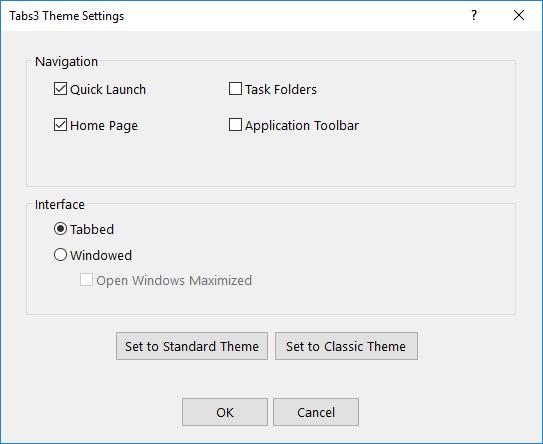 Navigating Tabs3 and PracticeMaster Each user can select certain settings, and then customize various sections depending on those settings, to personalize their navigation throughout the software.