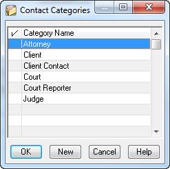 Contact Categories PracticeMaster allows you to create categories for your contacts, thus making it easy to view contacts by category.