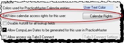 box. b. Select which users you want to have Edit Public, Browse Private, and Edit Private calendar rights. 5.