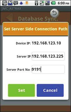 Synchronization with Server: When location