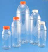 round PET Beverage bottles with 38mm tamper evident caps Clear: 250 330 500 1000