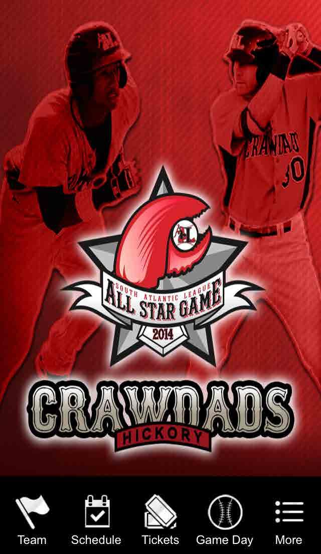 CRAWDADS APP Your business HERE Exclusive partnership: official sponsor of the Hickory Crawdads official team app The ad is a clickable link- will direct fans to your business s