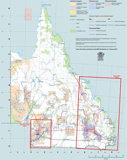 TENURE Total land area in Queensland = 173 million hectares Petroleum Exploration and Production Tenure 27.