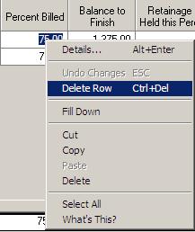 right click in the field and select fill down.