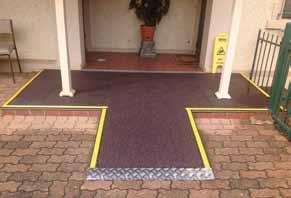 wear properties A special 2-part adhesive supplied to install rubber treads The chosen