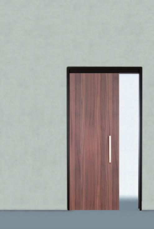 LineaCompact-D Solutions for sliding doors running in the wall The sealed closing design LineaCompact-D is equipped with a seal