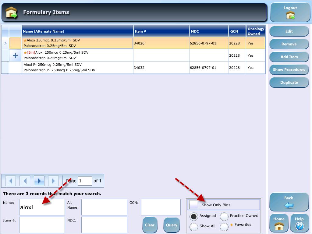 Accessing Item Formulary To access the item formulary screen: I. Login to Nucleus II. Select Practice Mgmt III.