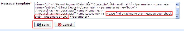 com</parameter> <parameter Highlight the email address and enter another email address. Make sure there are not any spaces between the > and <.