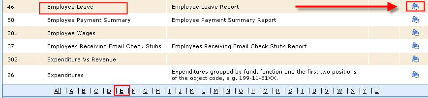 Employee Leave Reports You can review and print Employee Leave Reports at any time throughout the year.