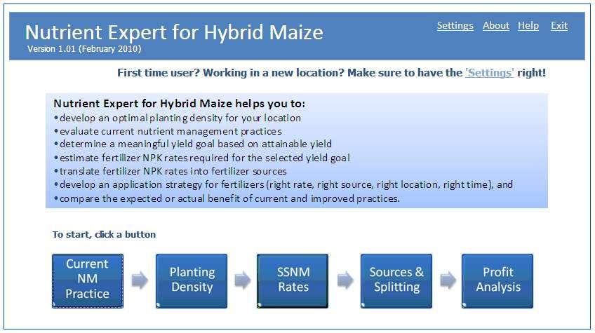 Nutrient Expert for Hybrid Maize Available for