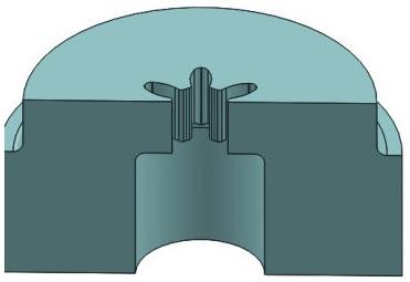 Example of the BiMP for micro blanking of a gear (a), manufacturing of the BiMP body grinding the end of