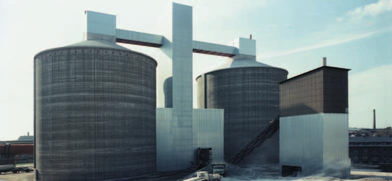 Clinker Silos 2 x 60,000 t Reversible Deep-Drawn Pan Conveyor type KZB-R For applications where conveying in both direc tions is required, the Deep Drawn Pan Conveyor may be converted into a