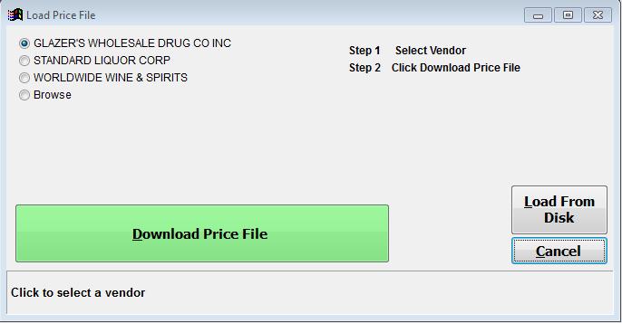 How to Loading your price file(s) In order to load your price files you need to have your vendor account setup and a high speed internet connection. 1. From the main menu click on Price File. 2.