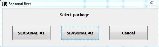 Click OK on Update Complete Seasonal Beer items Seasonal beers can be a real headache, they have different items numbers, but all share the same UPC code.