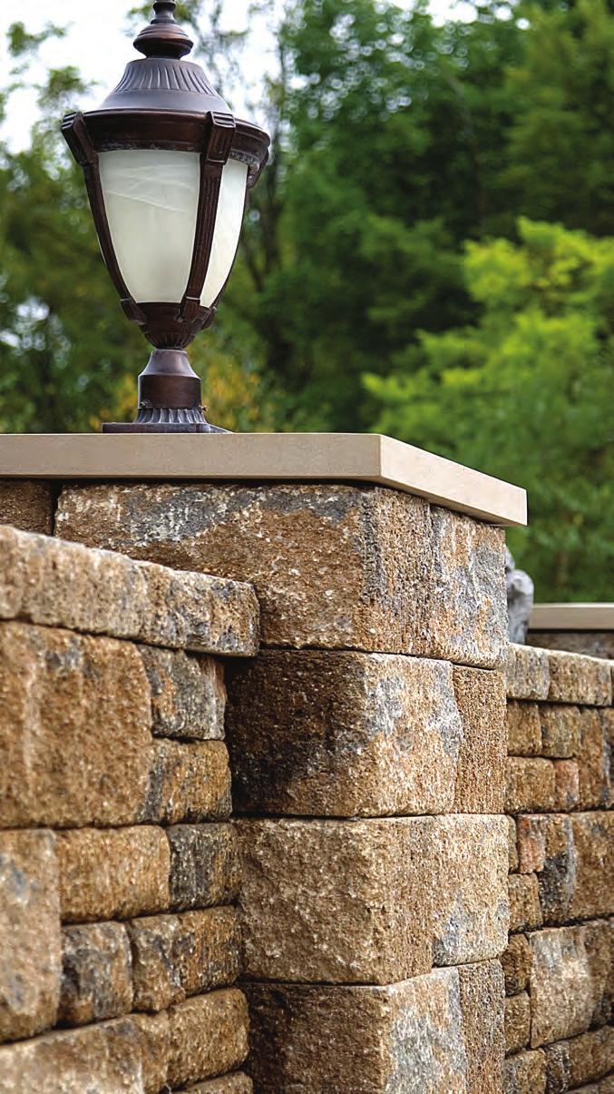 Offering the distinctive appearance and character of a random-pattern, natural stone wall, Century Wall has the structural