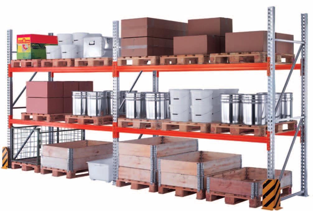 The pallet shelving systems are the optimum solution for the efficient, orderly and flexible storage of pallets and piece goods.