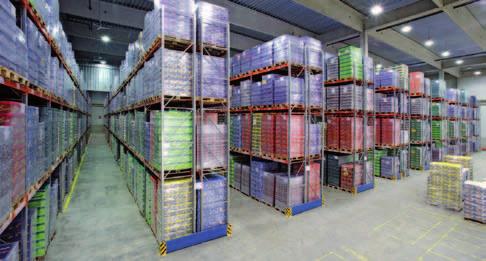 Full packages for pallet shelving systems 10 / 2400 for light to medium-heavy loading Storage levels plus floor storage level. Load specifications for compartment height 1000.