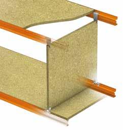 Vertical chipboard dividers Use these to form smaller