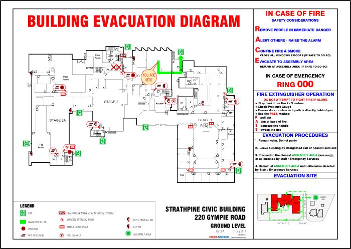 Evacuation Routes Have a predetermined escape path
