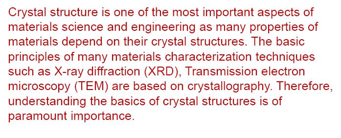 1.1: Introduction Material science and engineering Classify common features of structure and properties of different materials in a well-known manner (chemical or biological): * bonding in solids are