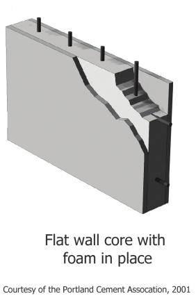 Differences in the interior cavities determine the shape of the placed concrete. The most common cavities are Flat, Waffle Grid and Screen Grid (Post and Beam).
