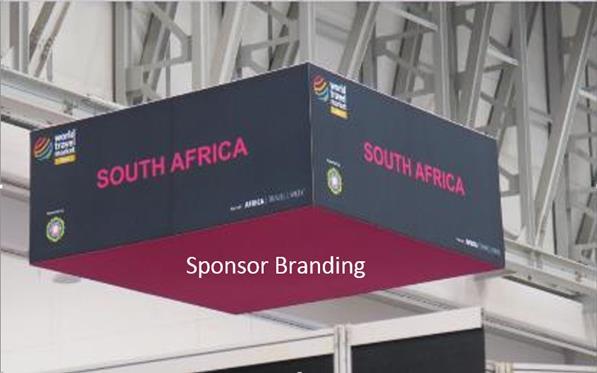 Region Marker Banners 3 Hanging region markers available, located around WTM Africa exhibition
