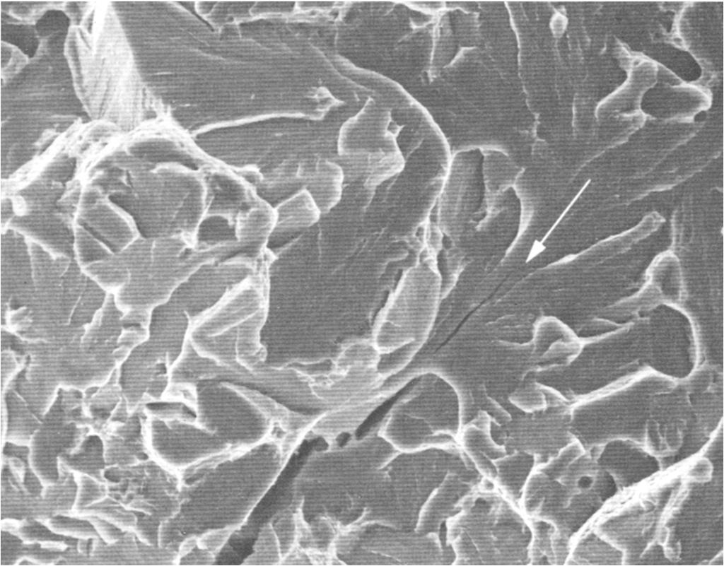 but cracks can also grow by a brittle mechanism: cleavage Fracture