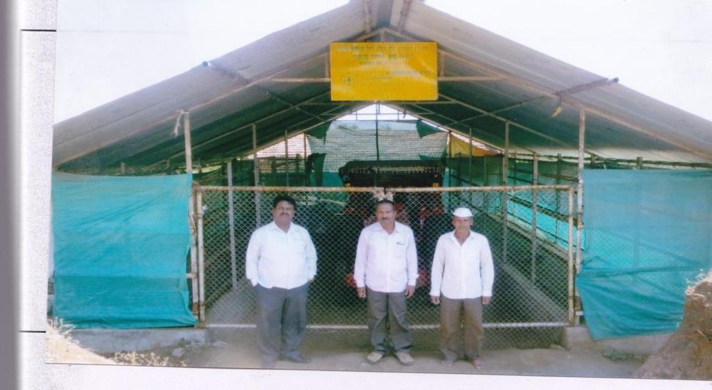 Success Story of a Farmer Name :- Mr. Devidas Nimba Sawkar Address :- Survey No. 107, At/p. Joram, Tal. Satana, Dist. Nashik. Capacity of Onion Storage Structure 25 M.T., Subsidy received :- Rs.