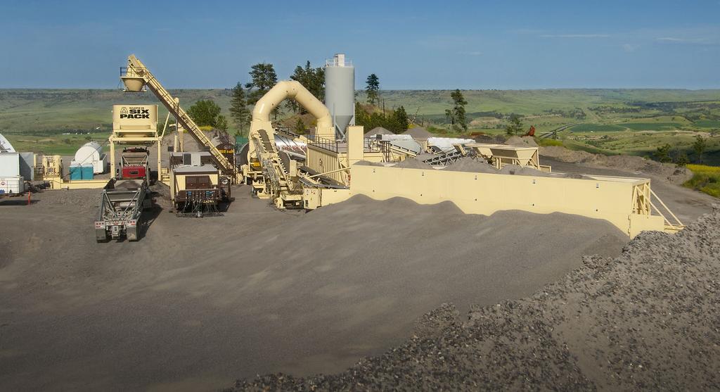 Portable Asphalt Plants The Astec Six Pack portable plant, introduced in the early-1980s, was the first truly portable plant available to asphalt mix producers and quickly became