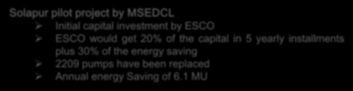 7 lakh) Annual Saving retained (70% - Rs 114 lakh) MSEDCL Annual