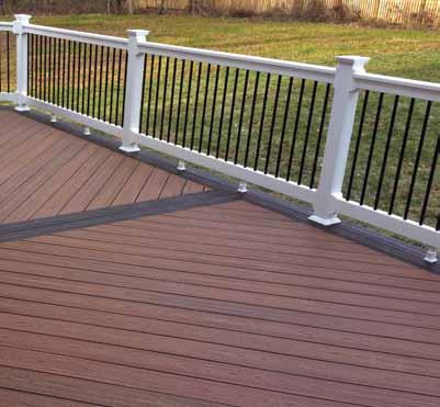 The composite deck boards featured on these pages offer: 25 Year Warranty FADE, STAIN & PERFORMANCE 1 2 3 4 1 2 3 4 5 1 2 3 4 5 Hidden Fasteners for a Smooth, Screw-Free Finish In pursuit of the