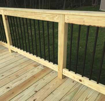 Boards are screwed down. Premium pressure treated Decking Contains far fewer & smaller knots than Standard Pressure Treated with appearance being a top priority. Boards are screwed down.