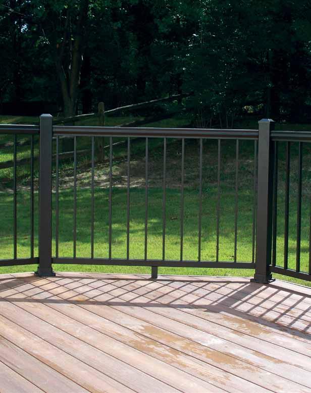 Your Post, Rail and Infill Options to Create a One-of-a- Kind Railing System for Your Deck.