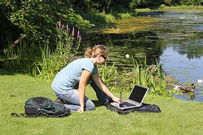 Temperature and conductivity must be collected from all surface water features (streams, ponds, springs, and wetlands) being monitored at the start and end of
