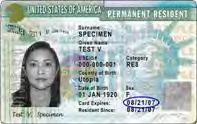 Where do I find the document number for Permanent Resident Cards (Form I-551)?