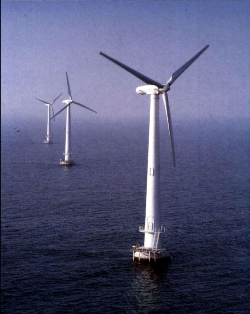 Offshore wind farms Vindeby wind farm off the Danish coast, commissioned in early 1990