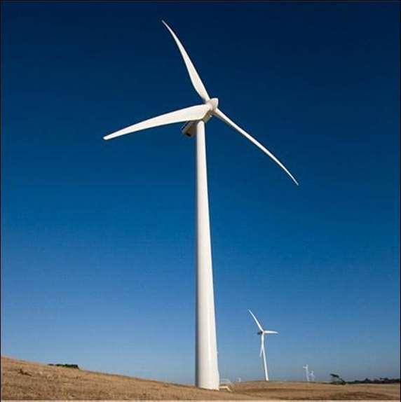 Wind turbines Wide size variation: from a 1 kw farm-scale machine to a 8 MW device located off-shore.