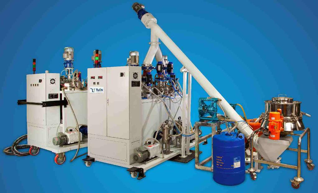 PRODUCT TWIN ENGINEERS l ELECTRICAL CASTING l 08 Portable Casting Plant for APG Processes With Twin's innovative approach preparation and mixing processes are performed simultaneously, and