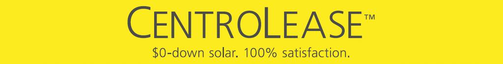 Centrosolar offers complete PV systems with residential financing CENTROLEASE: OFFERED IN SELECT US STATES PV