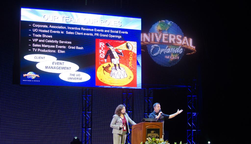 EDUCATIONAL PROGRAM Universal Orlando marketing executives pull out all stops to show DECA members the behind-the-scenes activities that it takes to be a leading theme park and resort.
