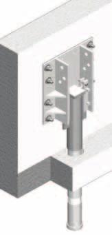 ATLAS RESISTANCE 2-Piece Plate Pier Systems Easy surface mount installation. May be used for round columns (custom manufactured - see information below).