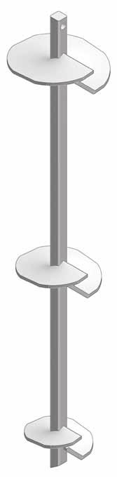 , CHANCE Type SS150 Helical Piles and Anchors have 70 kip ultimate capacity and 35 kip working or allowable capacity in compression or tension.