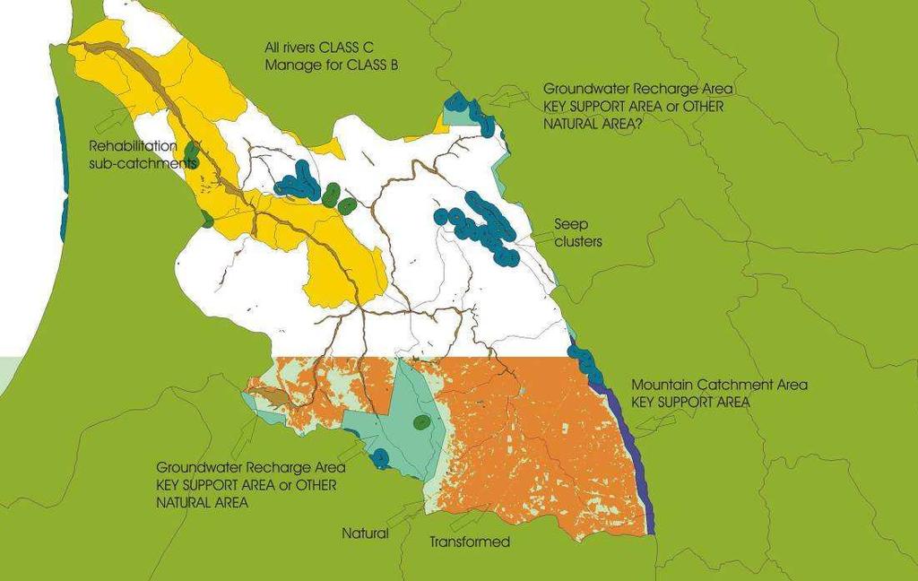 Figure 2.4: Groundwater recharge areas (Source: N Job) 2.