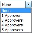 Conditions: Select option from the dropdown, depending on the approvals necessary for your department.